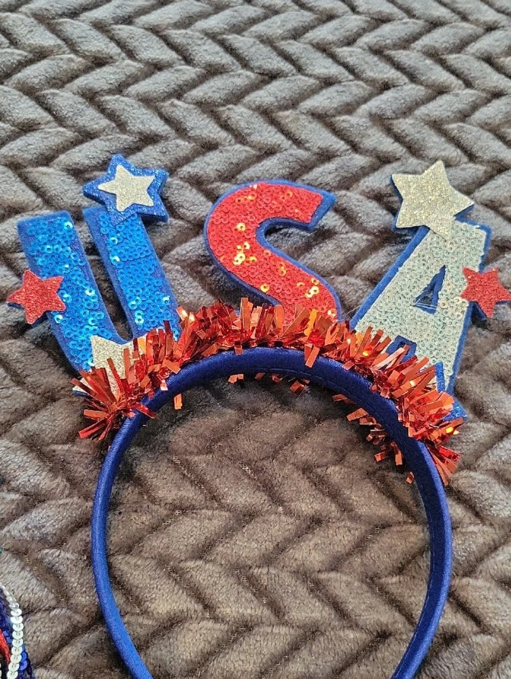 Patriotic Red, White & Blue USA Star Headband